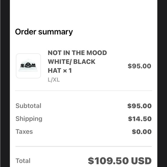 Mood Swings LA not in the mood custom fitted 7 5/8 - Picture 4 of 4